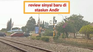 (review sinyal baru di stasiun Andir) sambil hunting (4 kereta sekaligus di waktu yang sama)