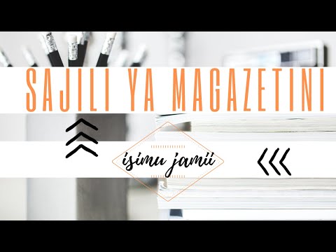 Video: Jinsi Ya Kusuka Chini Chini Ya Magazeti