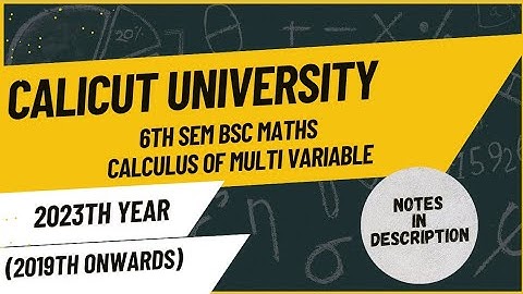 6th sem Bsc Maths Calculus of Multi Variable 2023th previous year question paper
