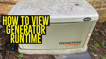 How to Check Generac Guardian Runtime