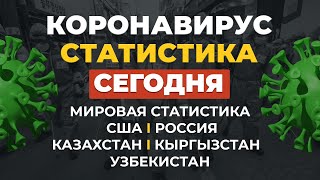 Коронавирус сегодня. Статистика  Россия, Казахстан, Узбекистан, Кыргызстан сегодня