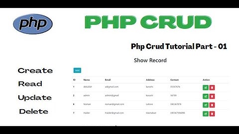 How to Insert data into database with PHP MySql | PHP Tutorials in Urdu Hindi | Part - 01