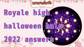 25 Halloween halo answers 2022 | Royale high Roblox