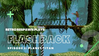 Flashback the Quest for Identity Mega Drive Gameplay Walkthrough Part 1: PLANET TITAN