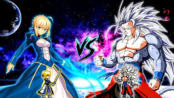 Artoria Saber Pendragon V2 OP (New) VS Xeno Goku V2 OP (all form) in Jump Force Mugen