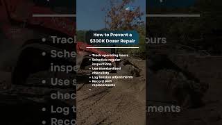 How to Prevent a Six-Figure Dozer Undercarriage Repair👇 #bulldozer  #excavator