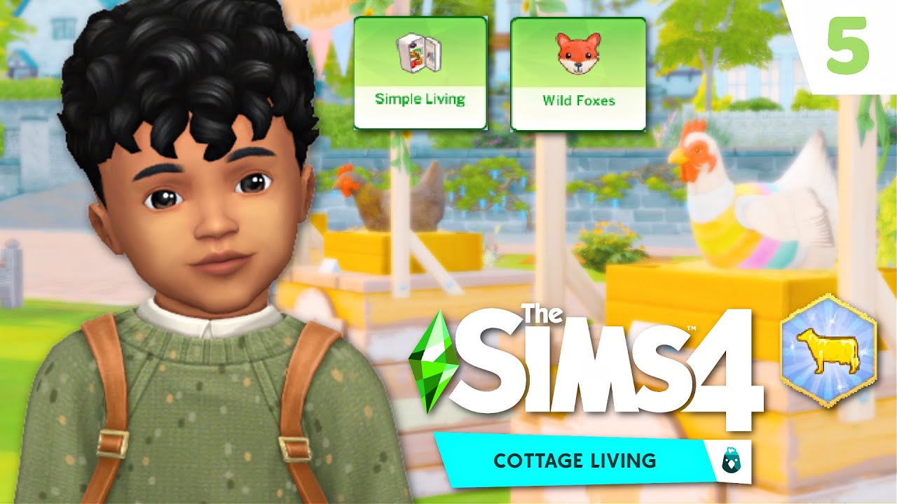 FINCHWICK FAIR & OUR FIRST HARVEST Sims 4 Cottage Living Let's Play