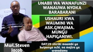 29..UNABII NA USHAURI KWA WAUMINI WA ASK.GWAJIMA. MUNGU HAPIGANIWI.WANAFUNZI WANAUA NYOKA.