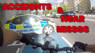 Accident & Near Misses  Cycling London  Compilation