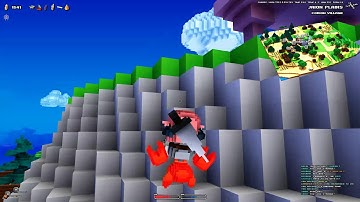 House stuck in mountain bug in cube world