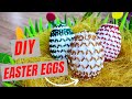 DIY Easter Eggs Decorations with beads. Full Tutorial