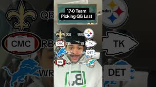 170 NFL Team: Only Keeping one per spin with a lil twist!!!!!Thoughts??