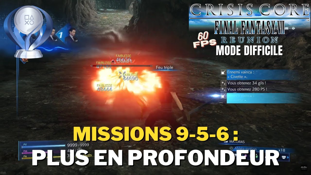 Crisis Core : Final Fantasy VII Reunion - Mission 142 : 9-5-6 : Plus en Profondeur (ZIEDRICH)