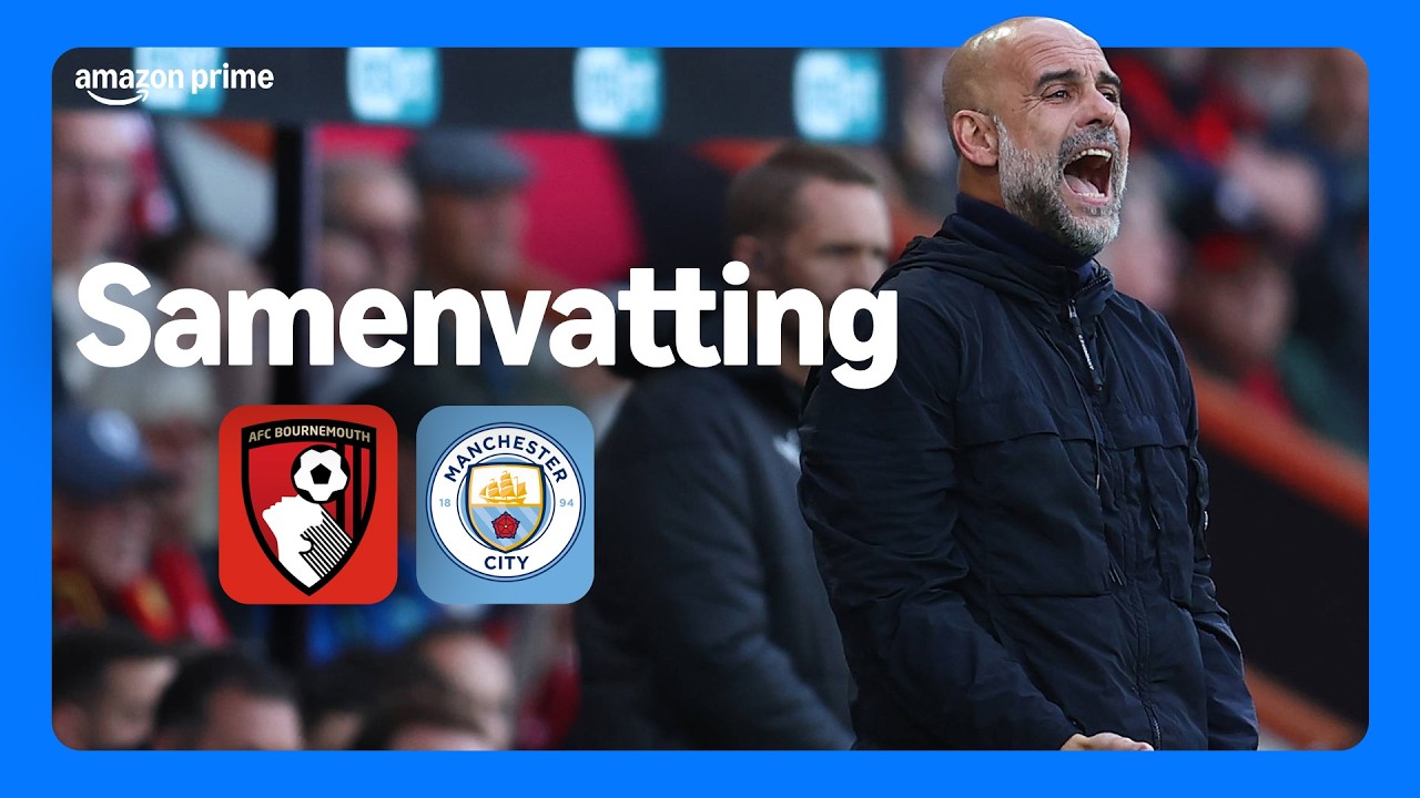 Arsenal landskampioen door puntverlies Manchester City | Samenvatting Bournemouth - Manchester City