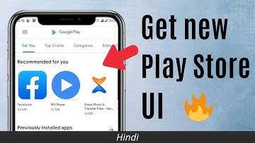 Get new material Play Store UI 🔥