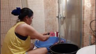 laba challenge.. napagod nag banyo queen..