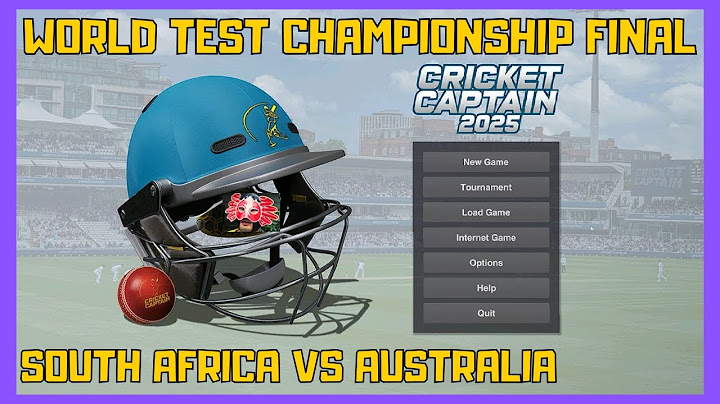 Cricket Captain 2025: World Test Championship Final - Australia vs South Africa