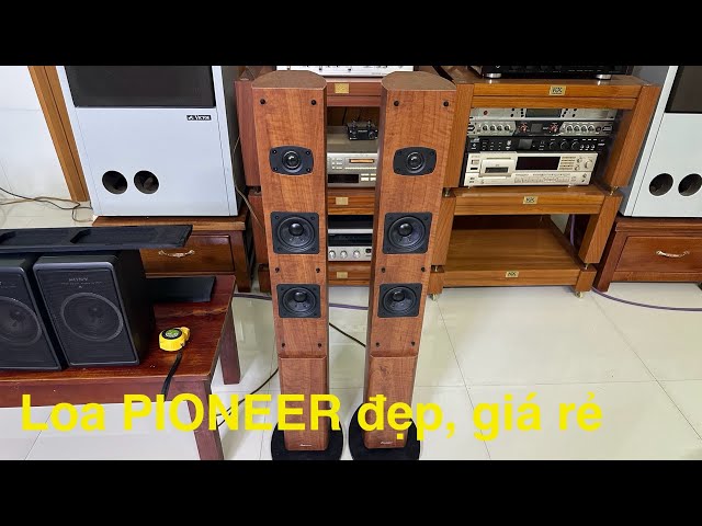 Pioneer S-LM2-LR speakers, beautiful design, great sound quality
