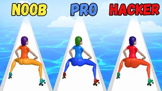 NOOB vs PRO vs HACKER in Twerk and Run