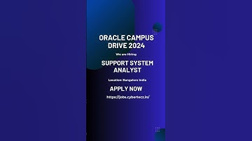 Oracle Hiring #shorts #jobs #freshersjobs #fresherplacement