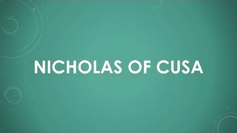 Nicholas of Cusa (EN)