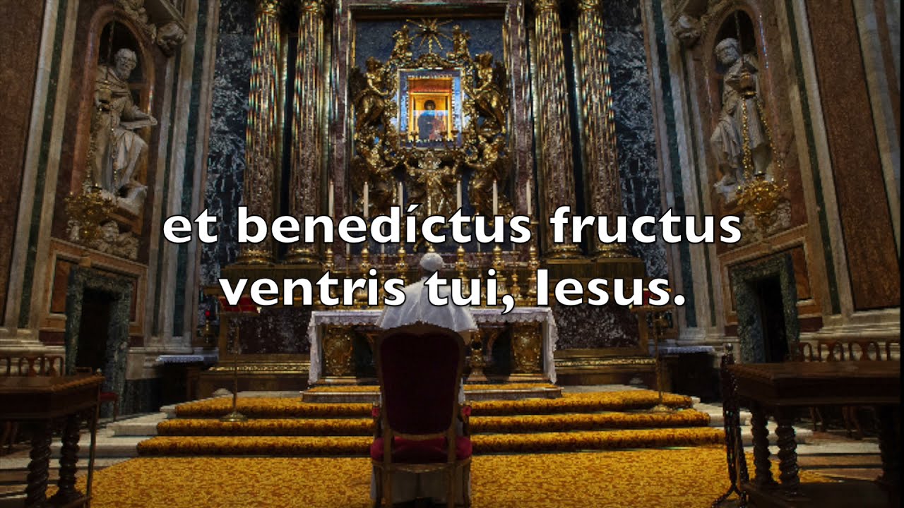 Ave Maria - Hail Mary in Latin - YouTube