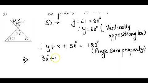 2. Find the values of the unknowns x and y in the following diagrams: