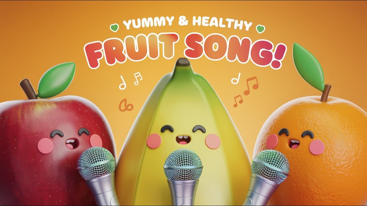 Learn Fruit Names with Music! 🍎🍌🍊 Fun Fruit Song for Kids - YouTube