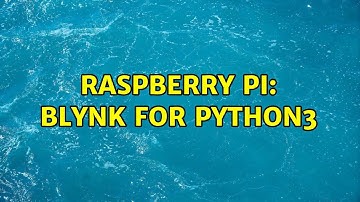 Raspberry Pi: blynk for python3