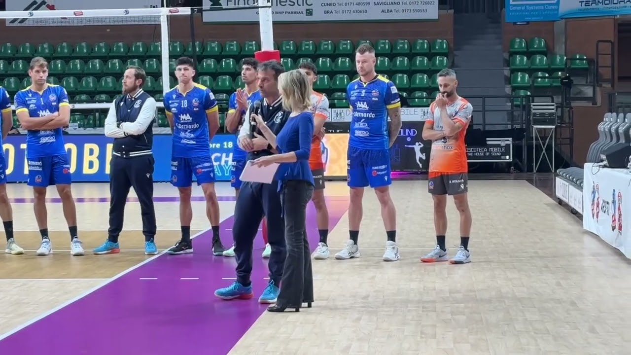 Presentazione Cuneo Volley 2025-26: coach Battocchio