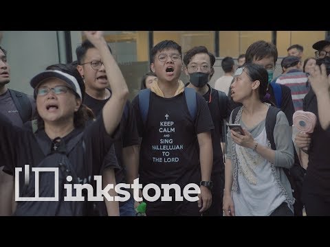 Hong Kong’s Christian protesters come armed with hymns
