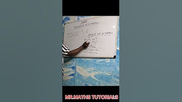 Adjoint of a matrix #maths #education #shorts college