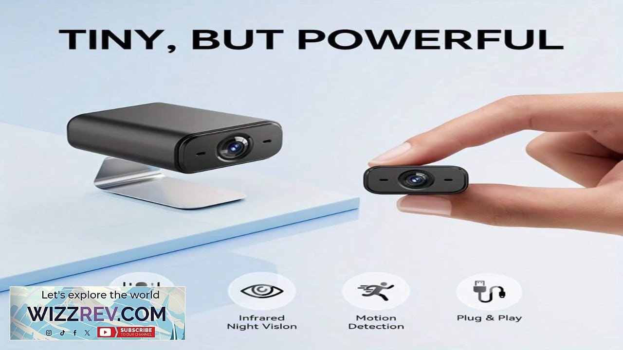Wireless Mini Indoor Security Camera With Night Vision Function Motion Detection Alarm