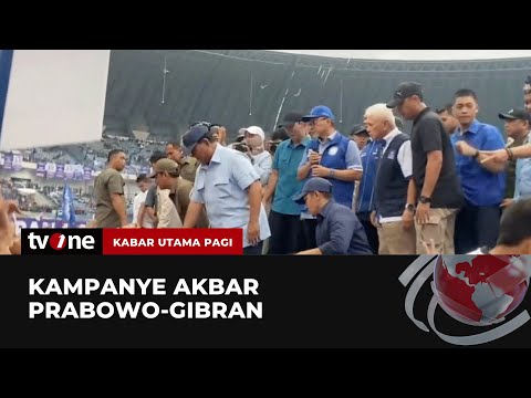 Hari Ini Prabowo-Gibran akan Kampanye Akbar di Sidoarjo | Kabar Utama Pagi tvOne