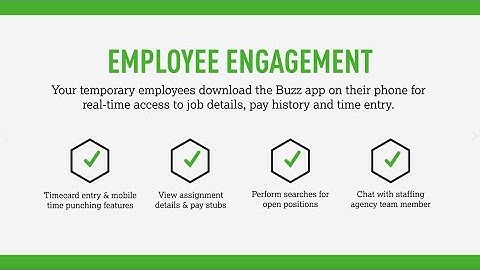 TempWorks Buzz: Mobile App for Employee Engagement and Time & Attendance