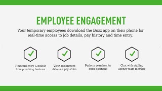 TempWorks Buzz: Mobile App for Employee Engagement and Time & Attendance