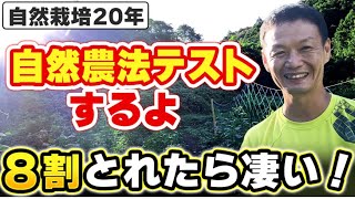 Natural Farming 385] Natural farming test! Can you get 60% right