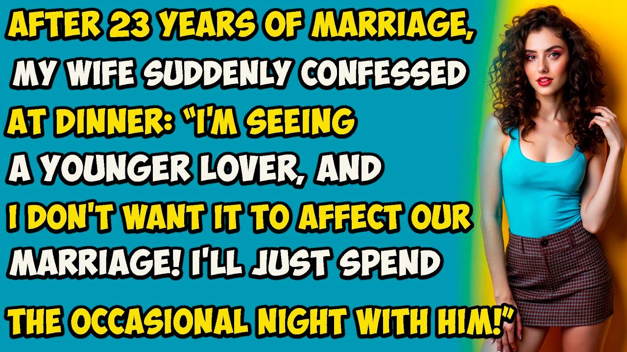 After 23 years of marriage, my wife suddenly confessed at dinner: “I'm seeing a younger AP ,