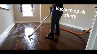 Engineered Hardwood Floor over the counter wax removal.