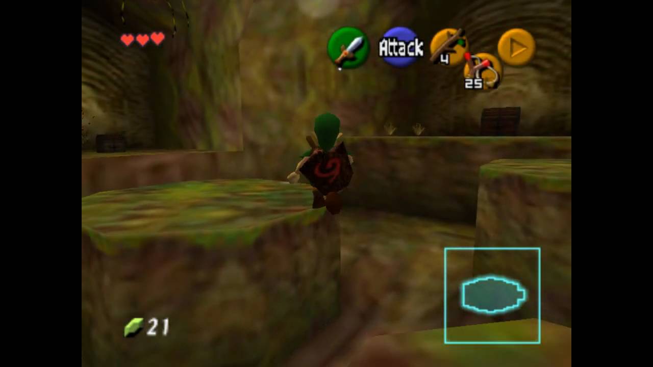 Zelda Ocarina Of Time on N64 : Inside the Deku Tree