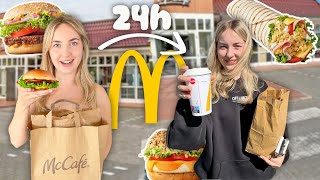 24 STUNDEN nur MCDONALDS ESSEN🍔