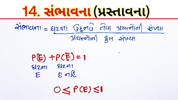 Chapter 14 સંભાવના | Probability |   પ્રસ્તાવના (Introduction)