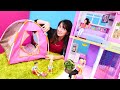 Barbie oyunları! Sevcan, aynı güne rezervasyon yapılınca Barbie ailesi için çadır kuruyor