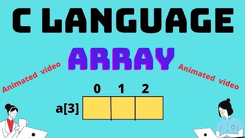 Complete theory of Array || Animated  video #coding #array