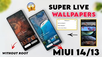 Enable New Super Live Wallpaper MIUI 14 ✅ MIUI 14 Super Live Wallpaper MIUI 13🔥 MIUI 14 New Features