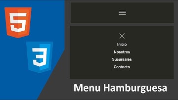 Menú Hamburguesa | HTML5 y CSS3