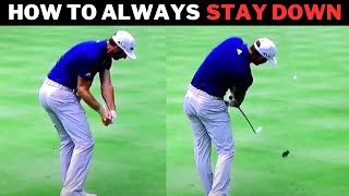 Why You Can't Stop Standing Up Through The Golf Ball