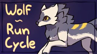 Wolf Animated Run Cycle