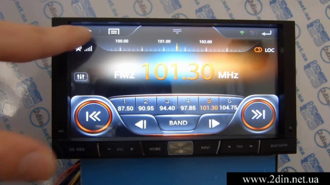 Универсальная 2DIN Andoid магнитола 172x98 INCAR AHR 7180 - GPS/DVD/USB/TV