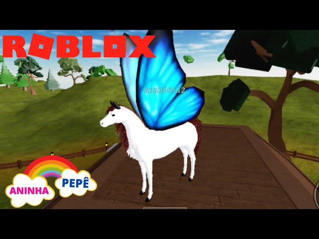 ROBLOX - SOU UM CAVALO E MONTARAM EM MIN NO HORSE WORLD - FINALLY